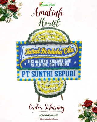 Papan Bunga Duka di Medan Deli